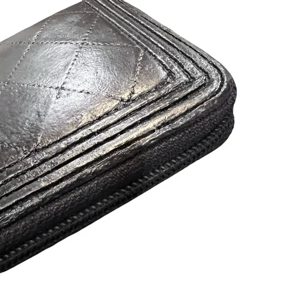 CHANEL Black Boy Leather Wallet - Picture 9 of 10